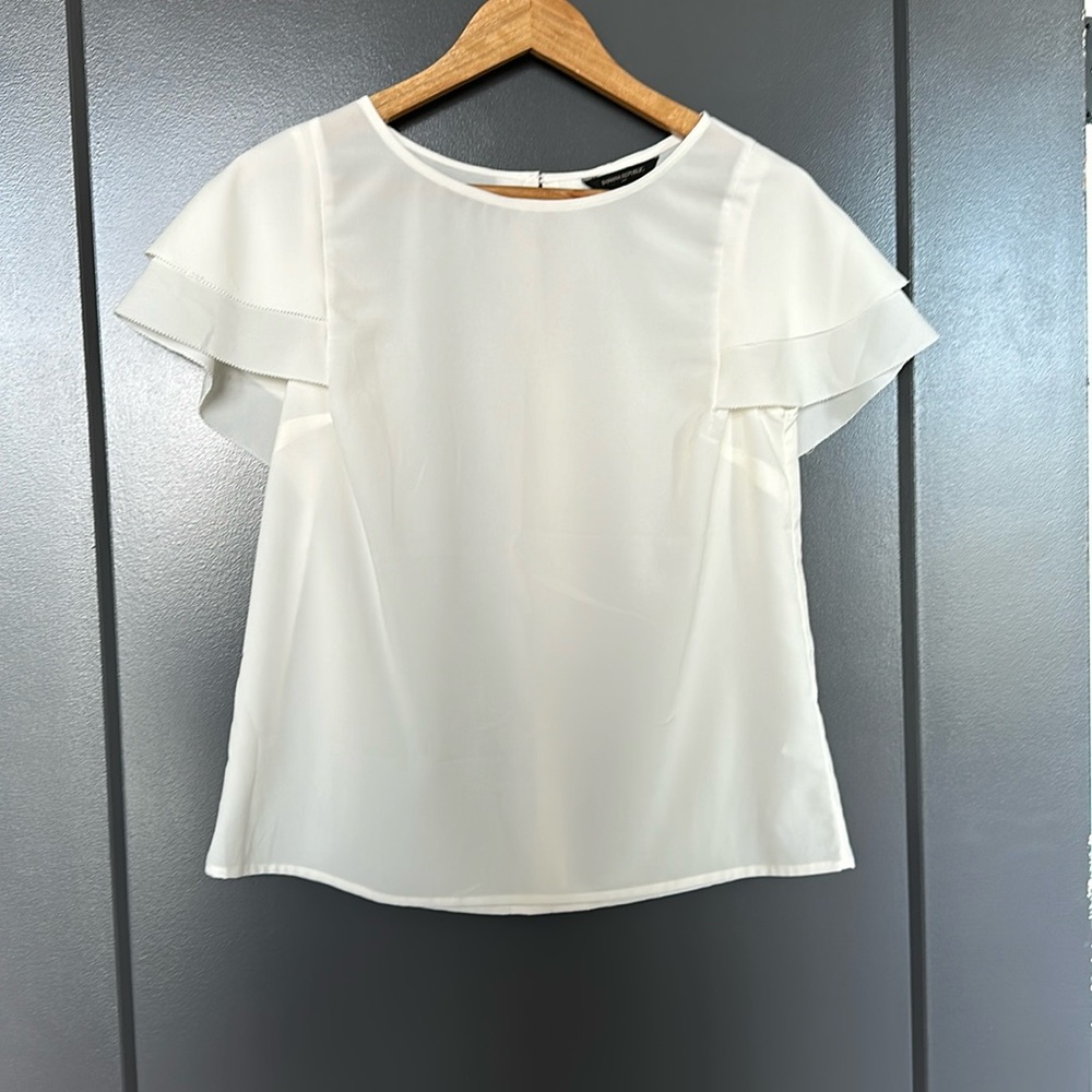 Ivory white blouse from banana republic petite small